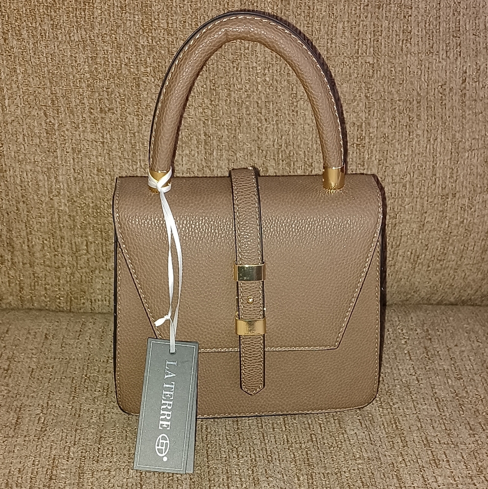 Laterre OKPTA 1519426 Vegan Leather Purse/ Clutch Vintage Style